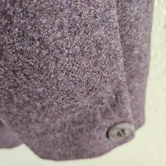 Panter Woman Size 10 Vintage Wool Blend Jacket One Button Blazer Classic Lilac - Picture 4 of 8